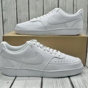 Women's Nike Court Vision Low Next Nature Casual Shoes - Triple White DH3158-100